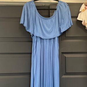 Elegant Blue Women's Dress